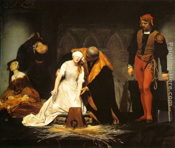 The Execution of Lady Jane Grey painting - Paul Delaroche The Execution of Lady Jane Grey art painting